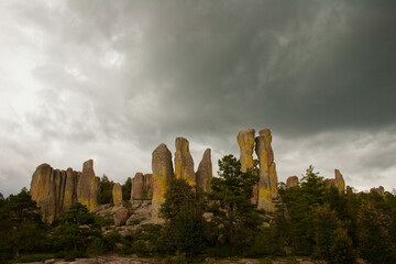 clouds over the Valle de los Monjes, in the Sierra Tarahumara