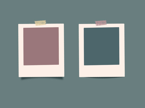 Polaroid Template Notes_Photo Framein Soft Colors