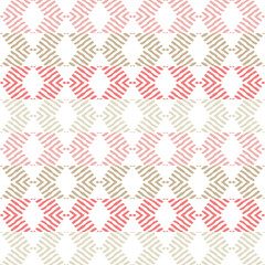 Zigzag. Mosaic with geometric shapes. Seamless pattern. Design with manual hatching. Textile. Ethnic boho ornament. Vector illustration for web design or print.