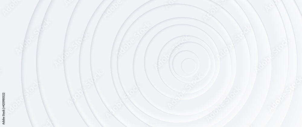 Wall mural neumorphism vector background. minimal style white neumorphism website banner. neumorphic ui ux inte