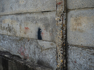 【コンクリート塀】街中にある建物劣化箇所