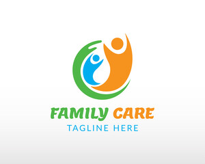 family care logo fun family creative logo