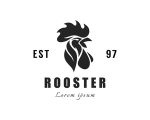 rooster logo head rooster logo animal creative design © BARKAH 06