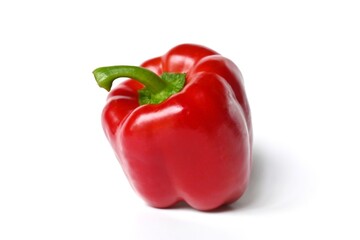 red bell pepper isolated backgrounds 