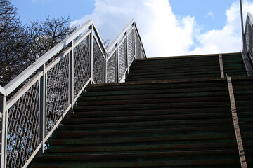 old staircase leading to the sky