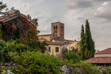 Fototapeta na wymiar Church of Our Lady of La Peña in Sepulveda in the province of Segovia (Spain)