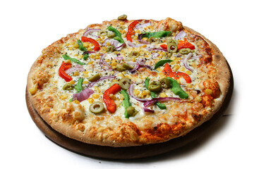 pizza isolated on white background