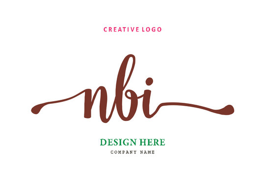 NBI lettering logo is simple, easy to understand and authoritative
