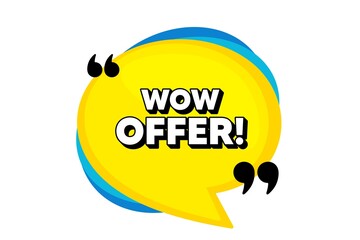 Wow offer. Great Sale price sign. Vector