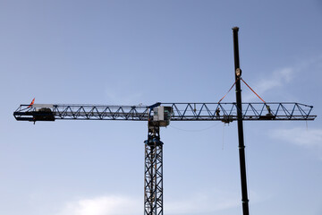 construction crane against sky