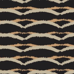 Brown Brush Stroke Fur Seamless Pattern