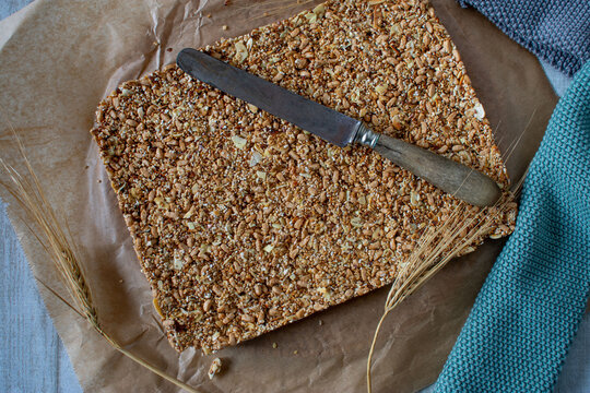 Homemade Granola Bar From Above