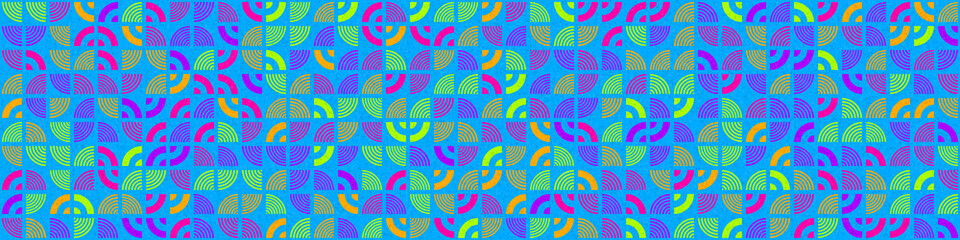 Abstract Geometric Pattern generative computational art illustration