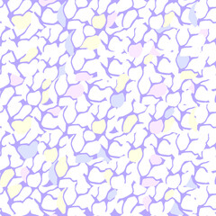 Vector graphics of bright abstract seamless pattern in pastel colors. Wallpaper or pattern for fabric.