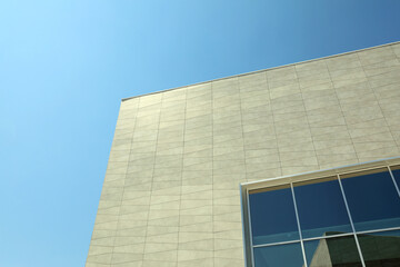 modern office building with sky