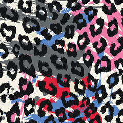 Floral seamless pattern. Hand drawn. For textile, wallpapers, print, wrapping paper. Vector stock illustration.