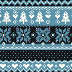 Nordic pattern illustration vector. New Year or winter design. Sweater ornaments for scandinavian pattern. Vector illustration.