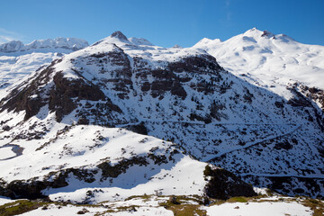 Snowy peaks in the Pyrenees