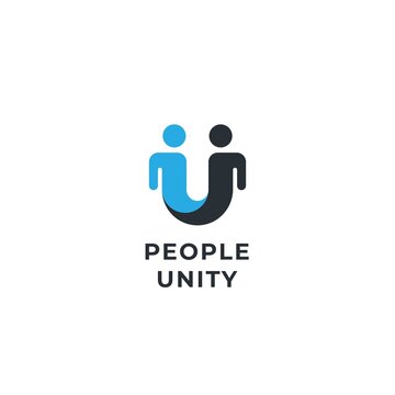 Human social, together, unity and people logo concept