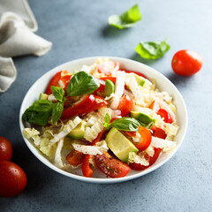 Chinese cabbage salad with avocado