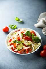 Chinese cabbage salad with avocado