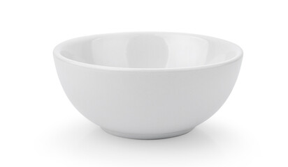 white ceramics bowl isolated on white background.