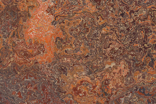 Marmorierte Rost-Orange Töne als Hintergrund oder Textur