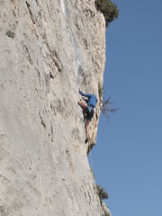 Escalade sur rocher