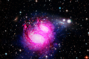 Amazing galaxy view and stars. The elements of this image furnished by NASA.