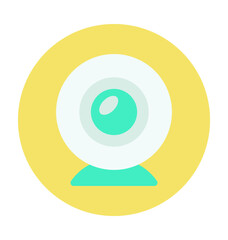 Webcam Colored Vector Icon