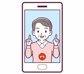 リモートで話す人