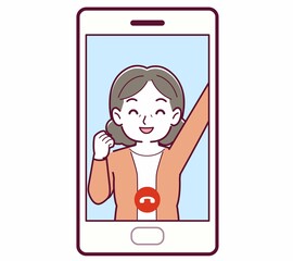 リモートで話す人