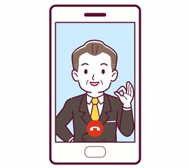 リモートで話す人