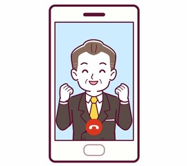 リモートで話す人