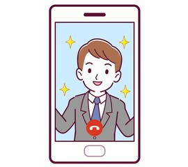 リモートで話す人