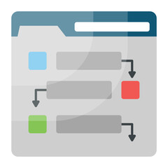 Obraz premium Task Priority Concept, Note Arrangements Vector Color Icon Design, Software and web development symbol on white background, Computer Programming and Coding stock illustration