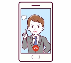 リモートで話す人