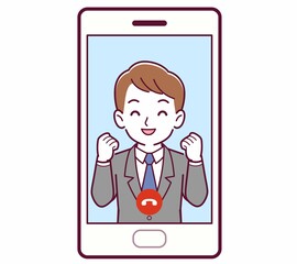 リモートで話す人