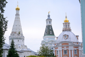 Fototapeta na wymiar SERGIEV POSAD, RUSSIA - September 12, 2020: The Holy Trinity Saint Sergius Lavra