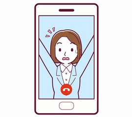 リモートで話す人