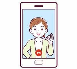 リモートで話す人