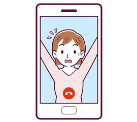 リモートで話す人