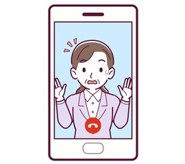 リモートで話す人