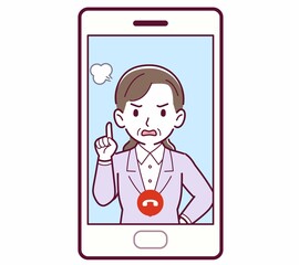 リモートで話す人