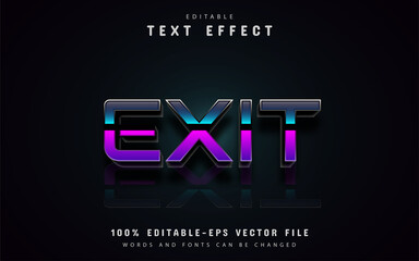 Exit gradient text effect
