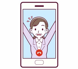 リモートで話す人