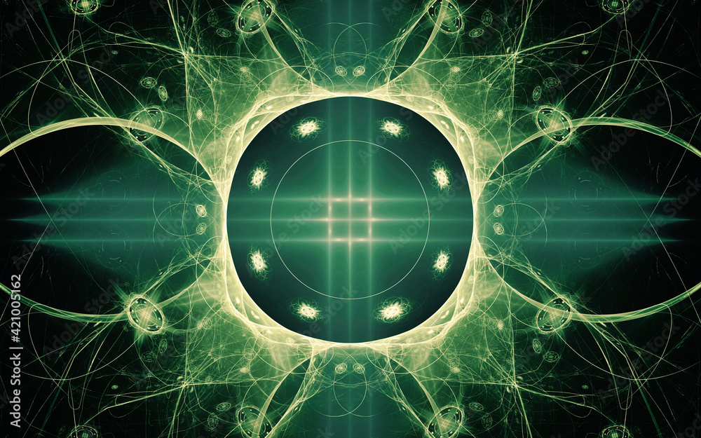 Fototapete abstract illustration background image patterns in the form of lines and geometric shapes intersecti