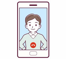 リモートで話す人