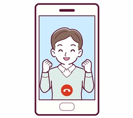 リモートで話す人