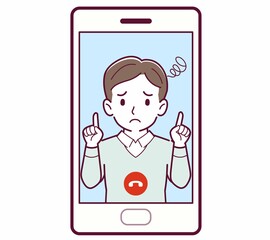 リモートで話す人